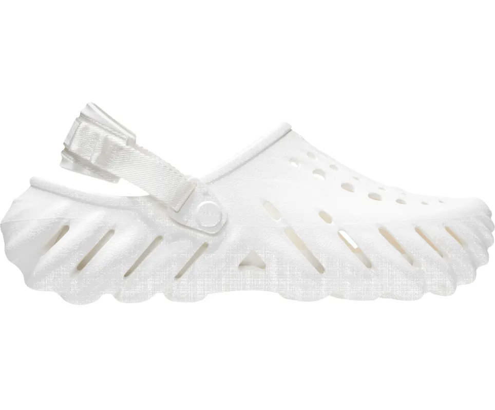 Crocs Unisex Echo Clog - White sold by The Foot Factory