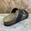 Plakton Womens Alicante Mid Apure Leather Sandal - Dark Brown sold by The Foot Factory