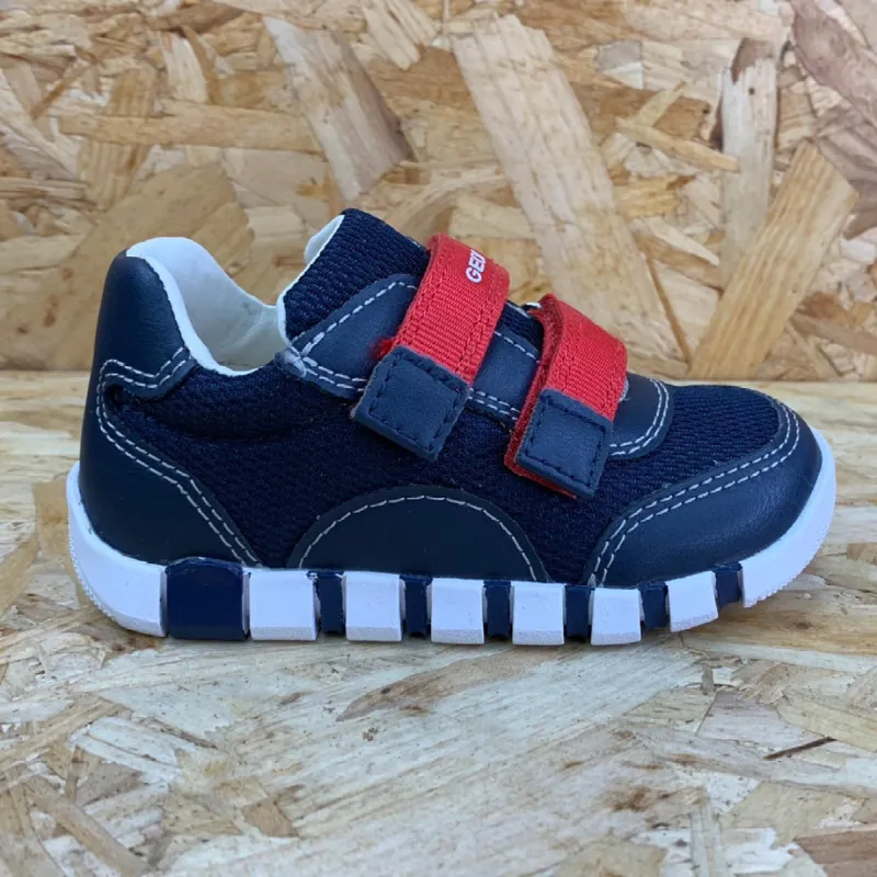 Geox Infant Iupidoo Trainer - Navy sold by The Foot Factory