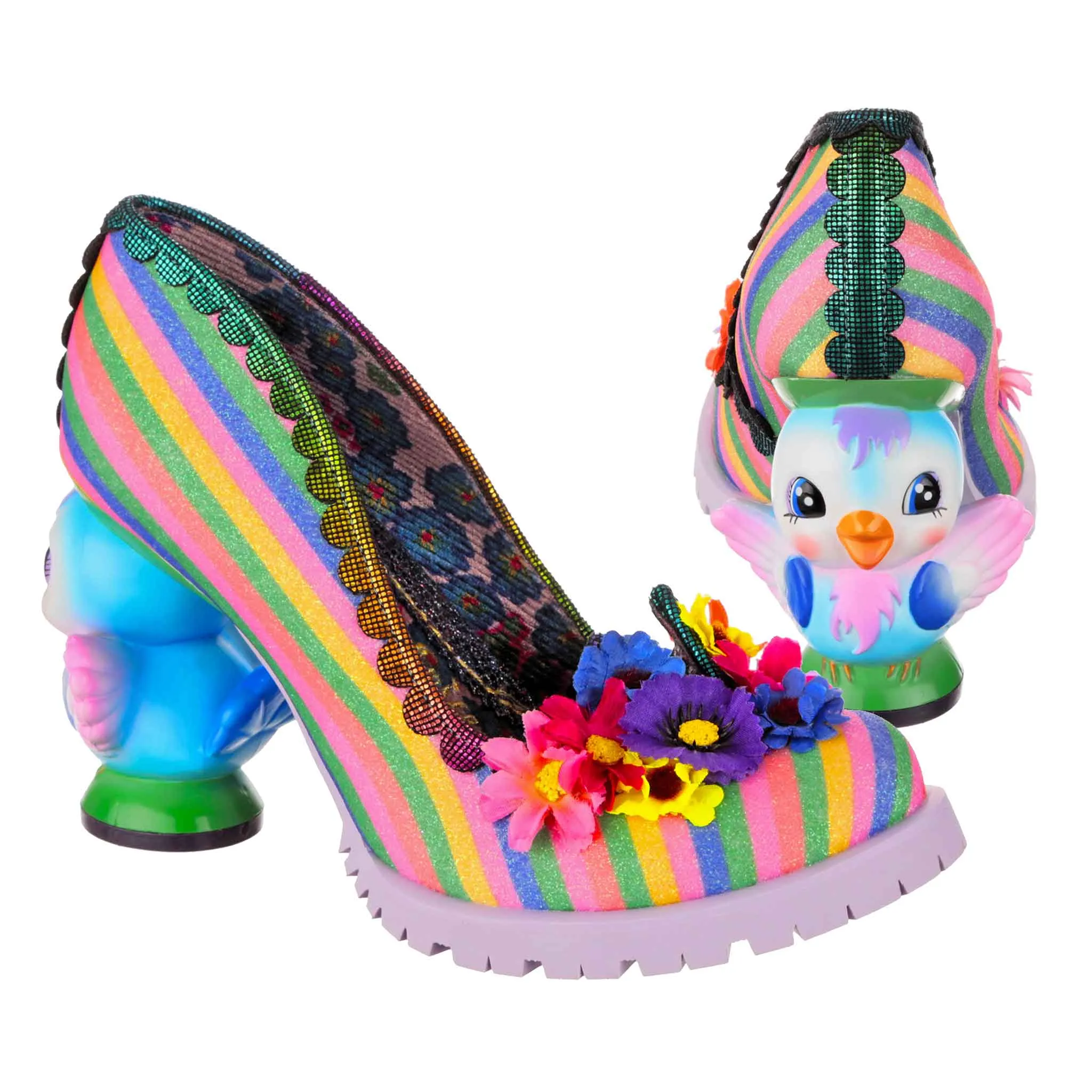 Irregular Choice Womens Flock Together High Heel - Rainbow sold by The Foot Factory product image thumbnail 2
