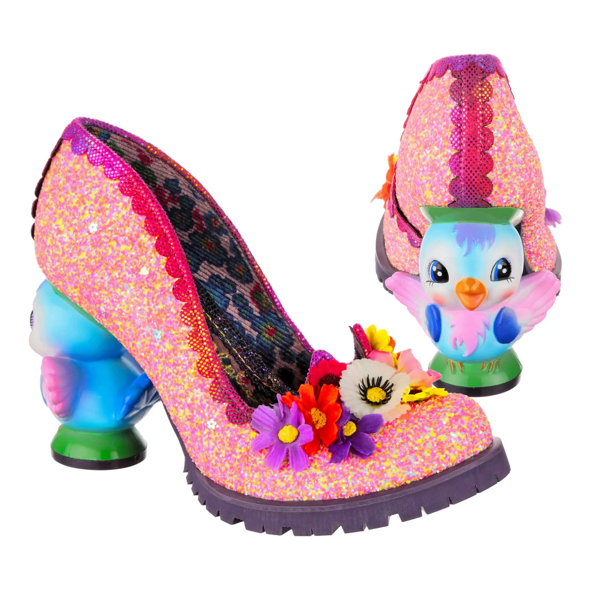 Irregular Choice Womens Flock Together High Heel - Pink sold by The Foot Factory product image thumbnail 2