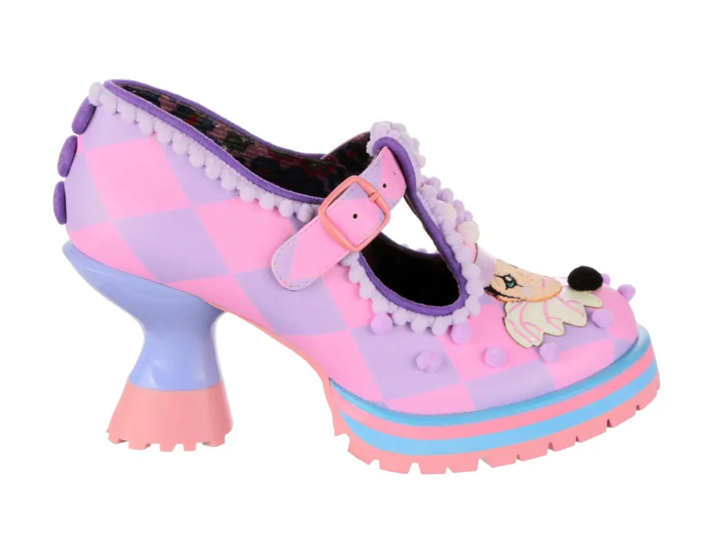 Irregular Choice Womens Cirque Du YAY High Heel - Pink/Lilac sold by The Foot Factory