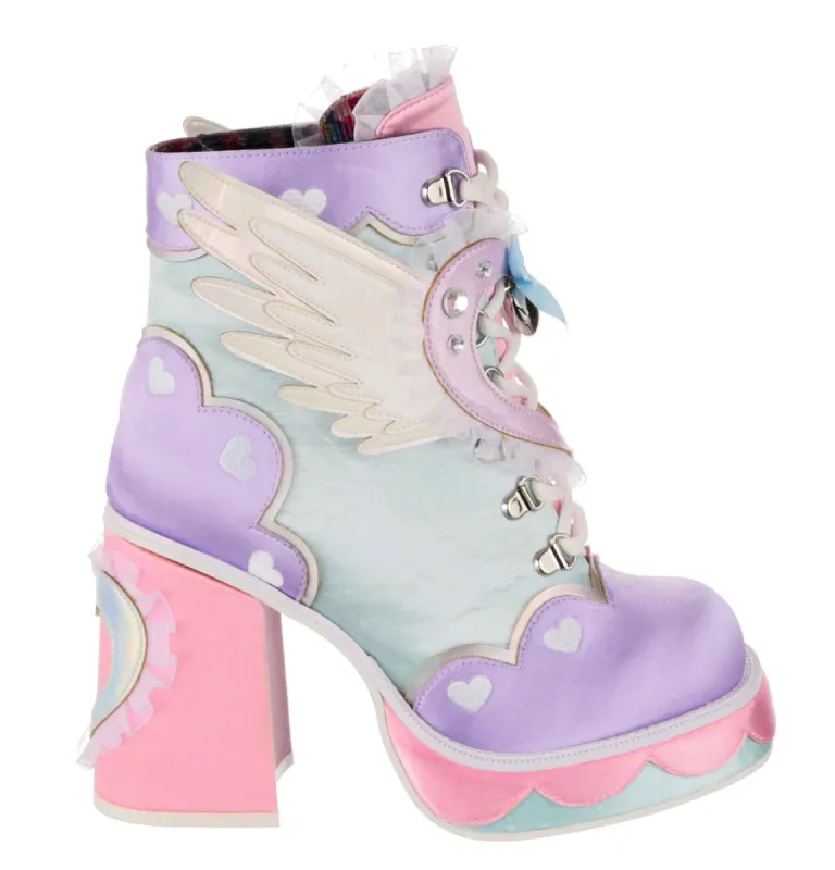 Irregular Choice Womens Heart Way There High Heel - Pink/Lilac sold by The Foot Factory