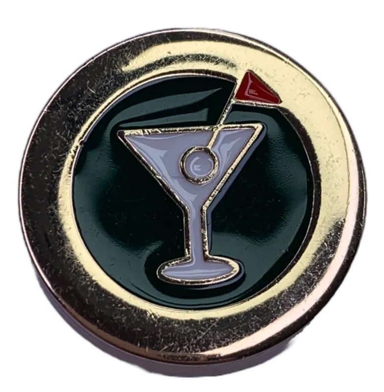 Crocs Jibbitz 19th Hole Golf Cocktail Glass Charm sold by The Foot Factory