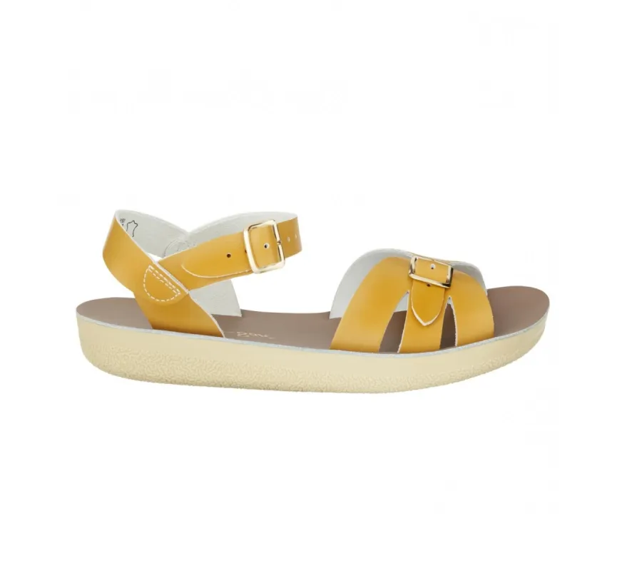 Salt Water Sandals Womens Boardwalk Sandal - Mustard made by The Foot Factory