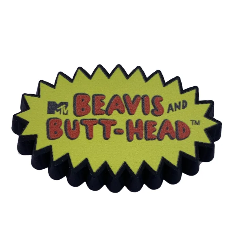 Crocs Jibbitz Beavis and Butthead Logo Charm sold by The Foot Factory