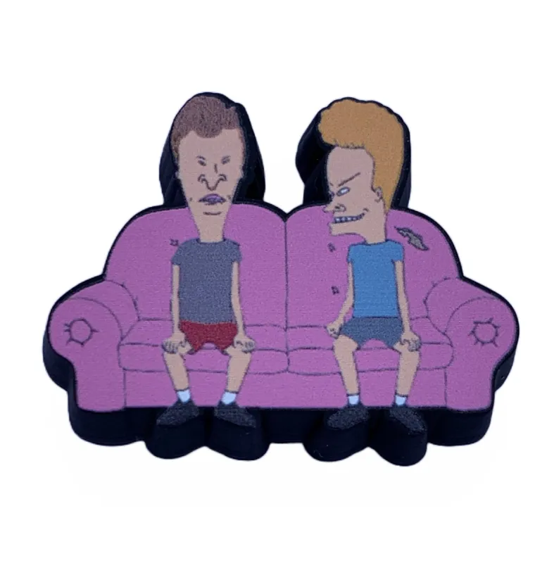 Crocs Jibbitz Beavis and Butthead Sofa Charm sold by The Foot Factory