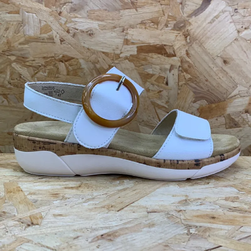 Remonte Womens Fashion Sandal - White sold by The Foot Factory