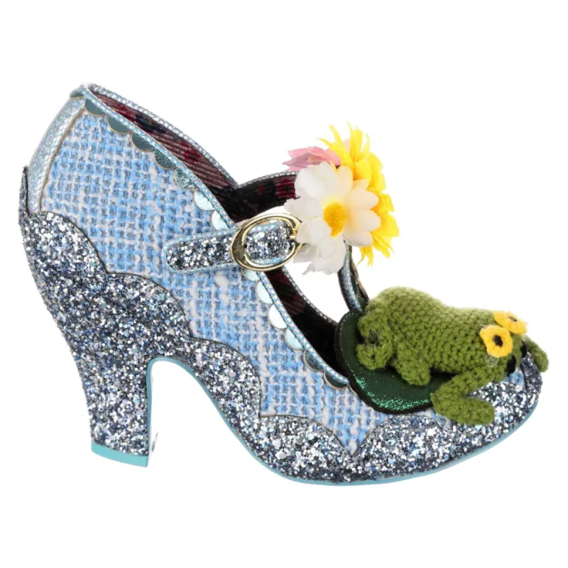 Irregular Choice Womens Lily Leapfrog High Heel - Blue sold by The Foot Factory