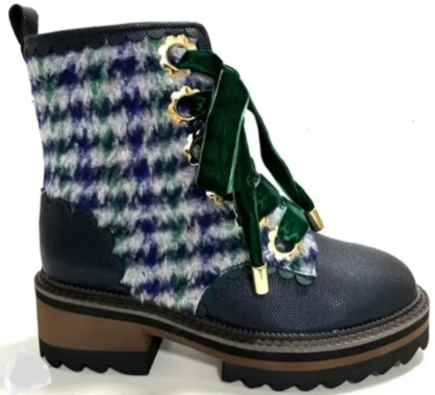 Irregular Choice Womens Morning Stroll Boots - Blue sold by The Foot Factory
