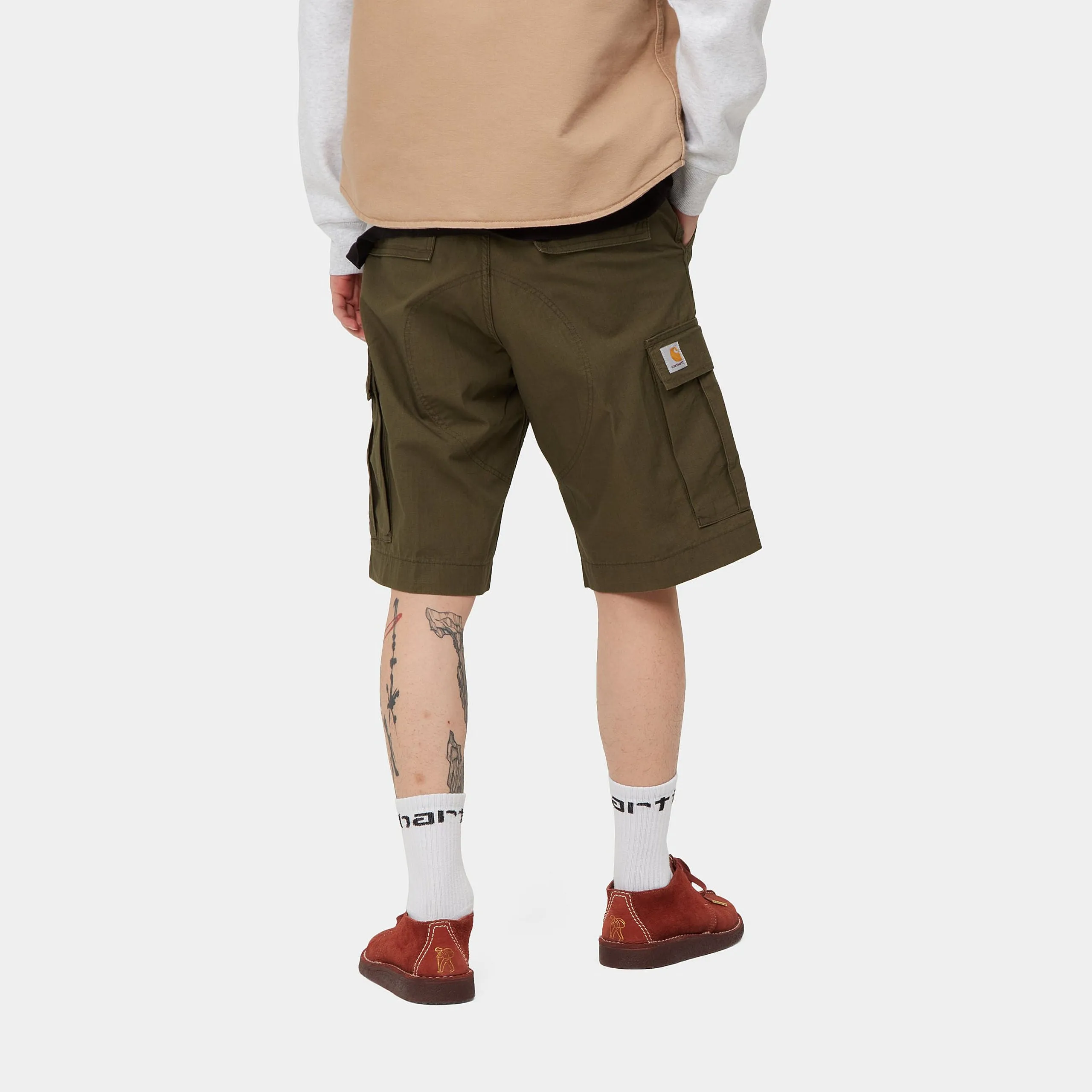 Carhartt WIP Mens Regular Cargo Shorts - Cypress Rinsed sold by The Foot Factory product image thumbnail 5