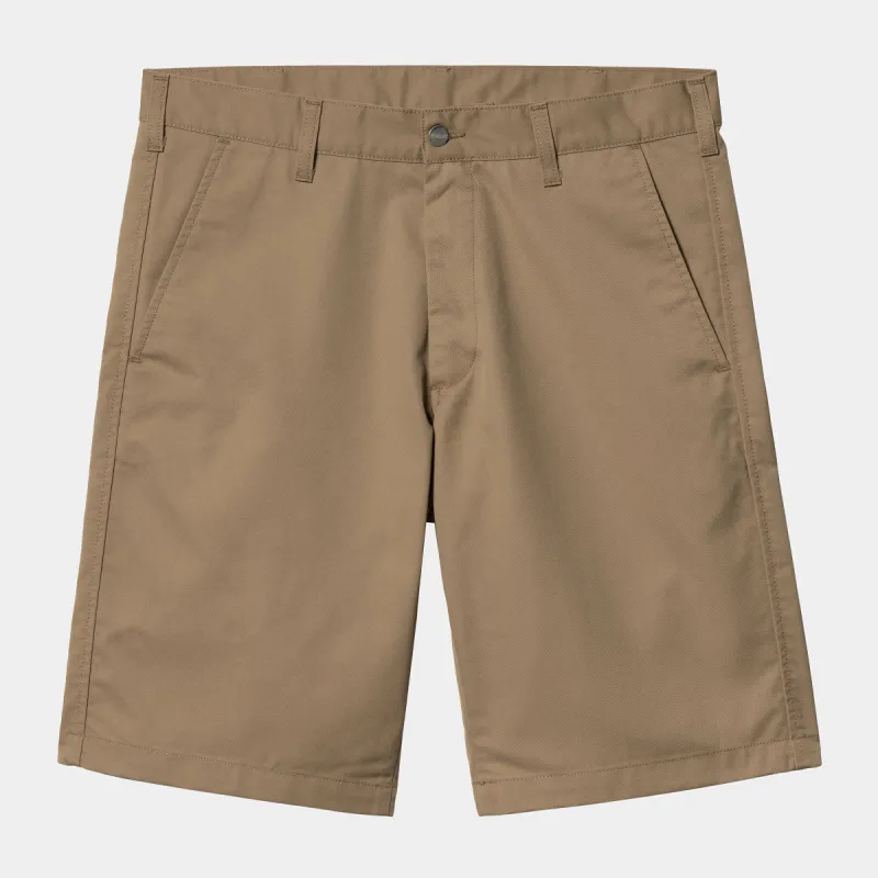 Carhartt WIP Mens Presenter Shorts - Leather Rinsed sold by The Foot Factory