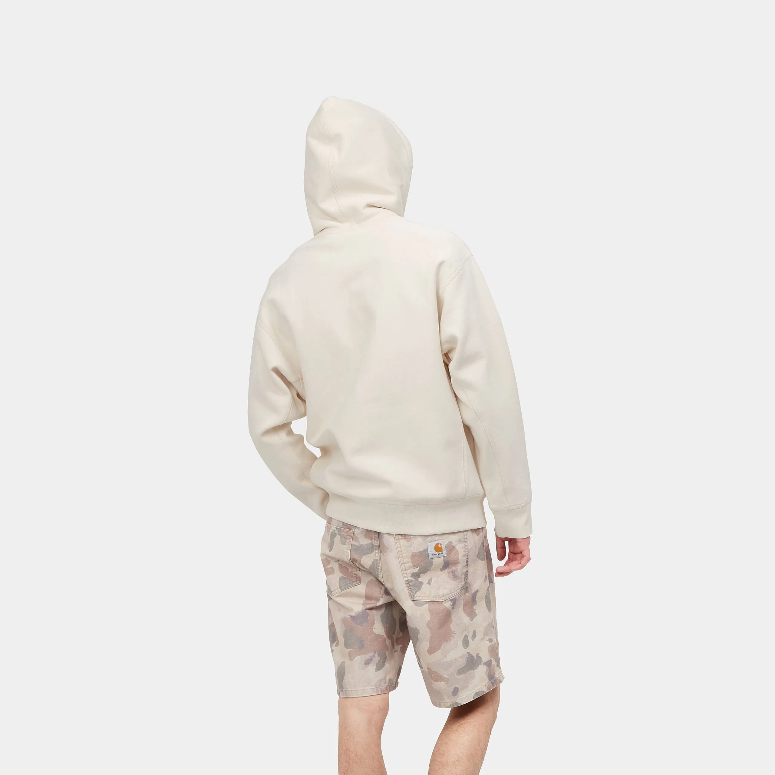 Carhartt WIP Mens American Script Sweat Hoodie - Natural sold by The Foot Factory product image thumbnail 4