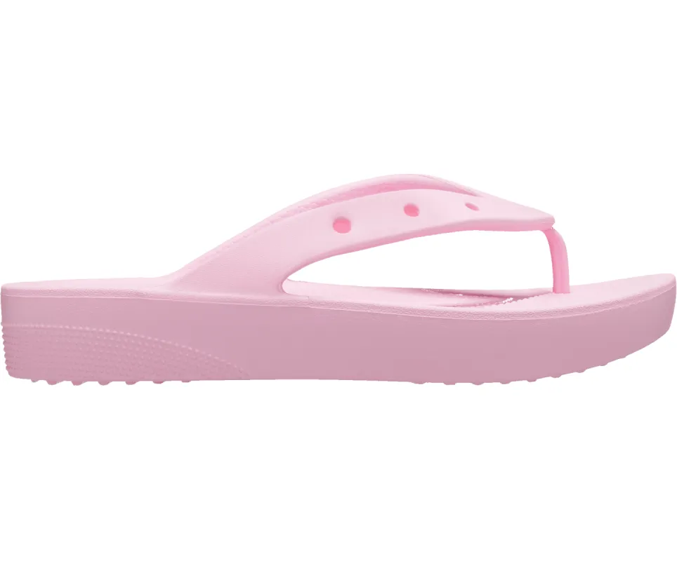 Crocs Unisex Classic Platform Flip Flop - Flamingo Pink sold by The Foot Factory