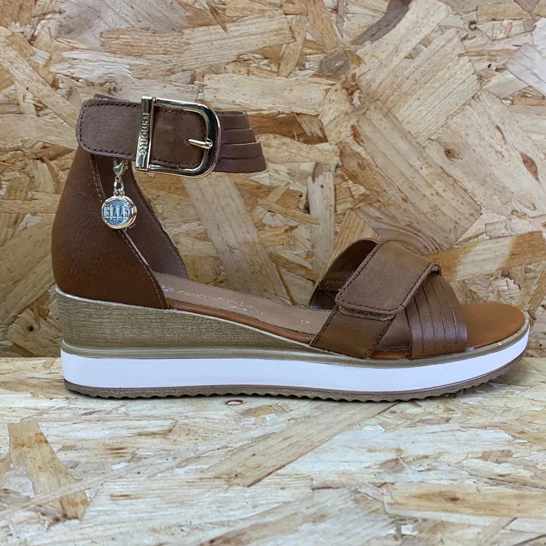 Remonte Womens Elle Fashion Sandal - Brown sold by The Foot Factory