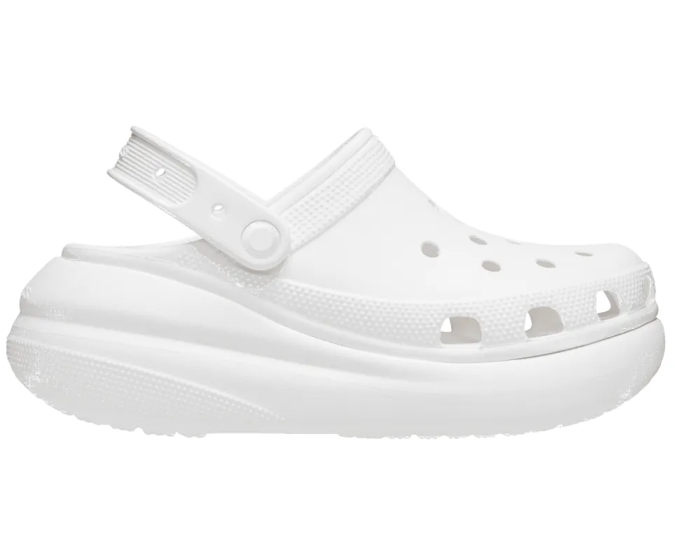 Crocs Unisex Classic Crush Clog - White sold by The Foot Factory