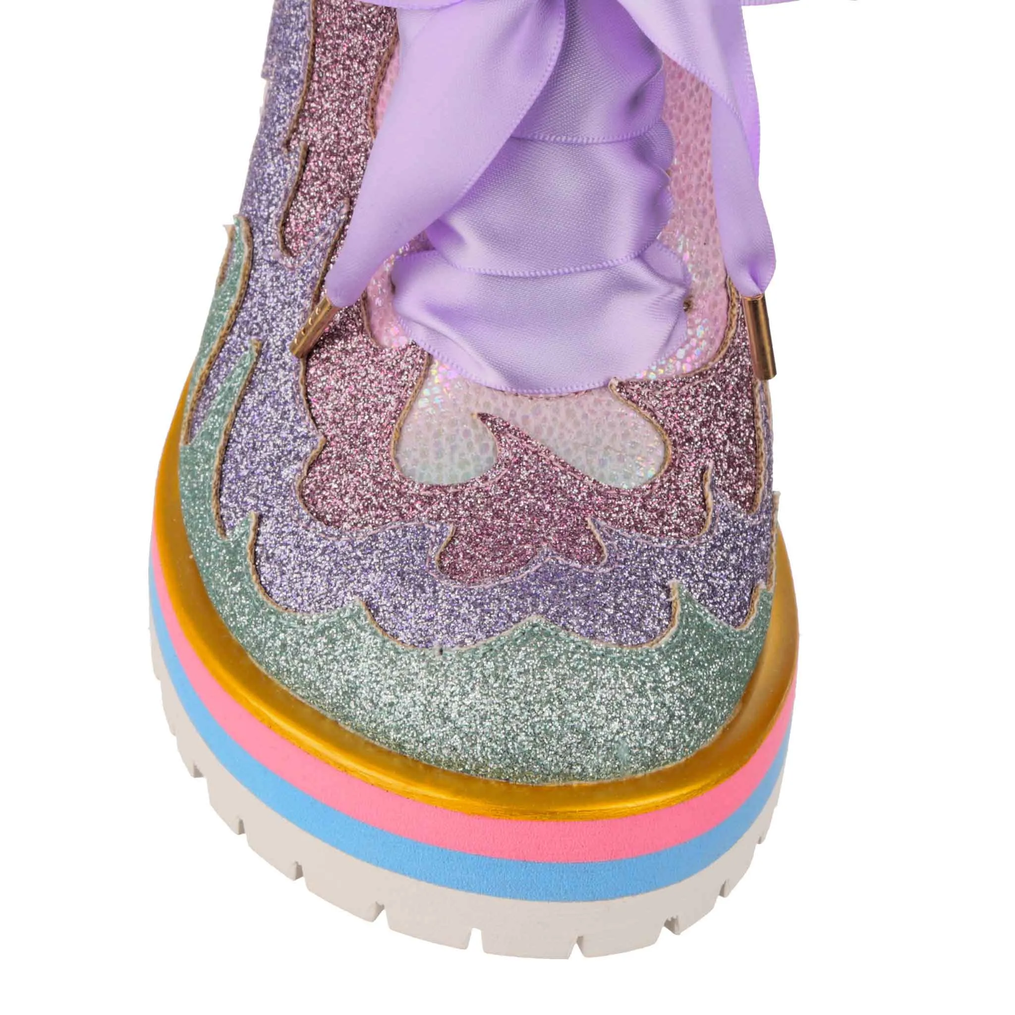 Irregular Choice Womens Flaming Hot High Heel - Lilac sold by The Foot Factory product image thumbnail 5