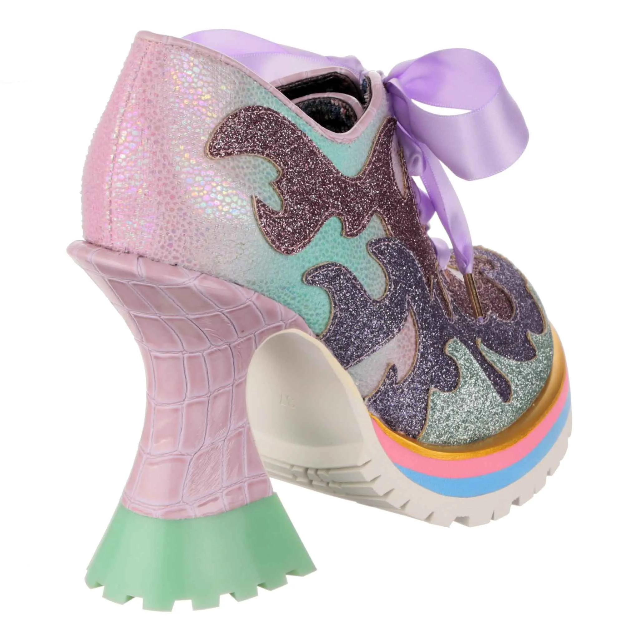 Irregular Choice Womens Flaming Hot High Heel - Lilac sold by The Foot Factory product image thumbnail 3