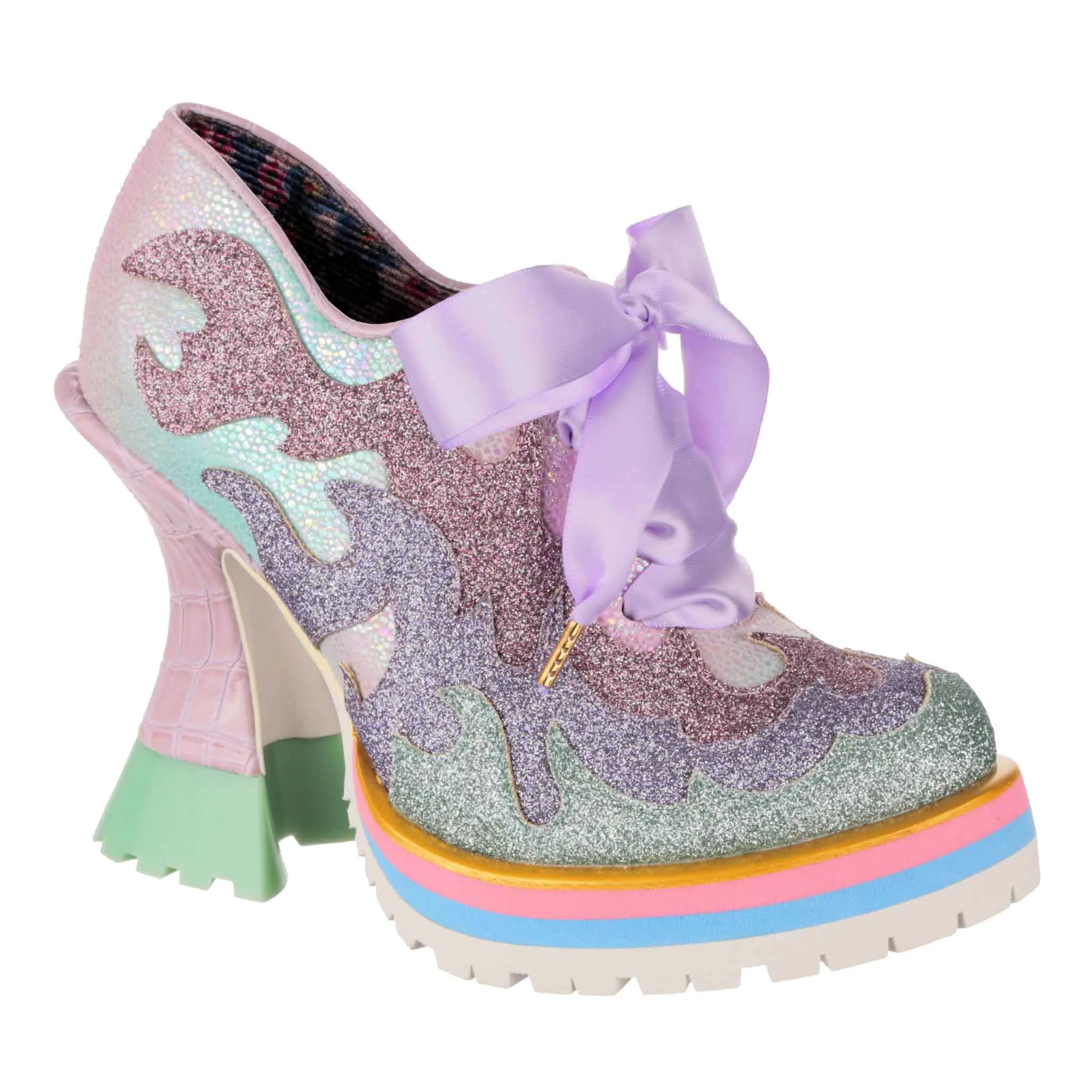 Irregular Choice Womens Flaming Hot High Heel - Lilac sold by The Foot Factory product image thumbnail 2