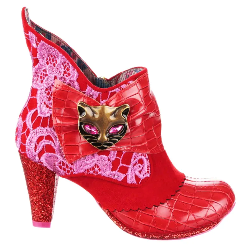 Irregular Choice Womens Miaow High Heel - Red sold by The Foot Factory
