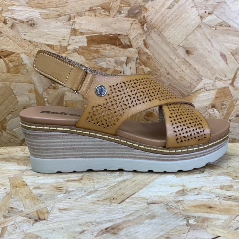 Refresh Womens Fashion Wedge Sandals - Taupe sold by The Foot Factory
