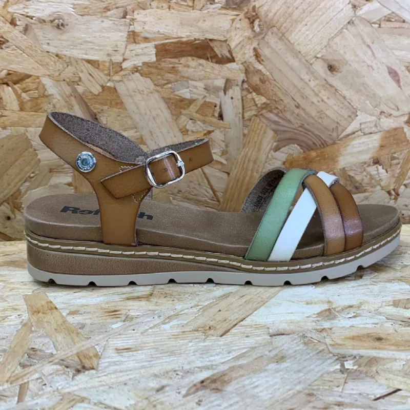 Refresh Womens Fashion Sandals - Taupe sold by The Foot Factory