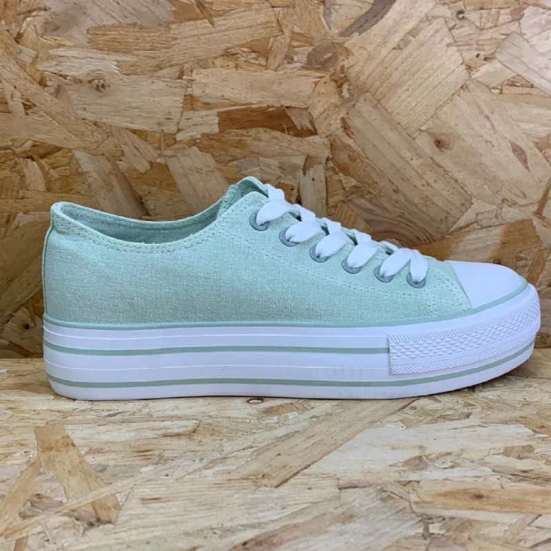 Refresh Womens Platform Fashion Trainers - Aqua sold by The Foot Factory