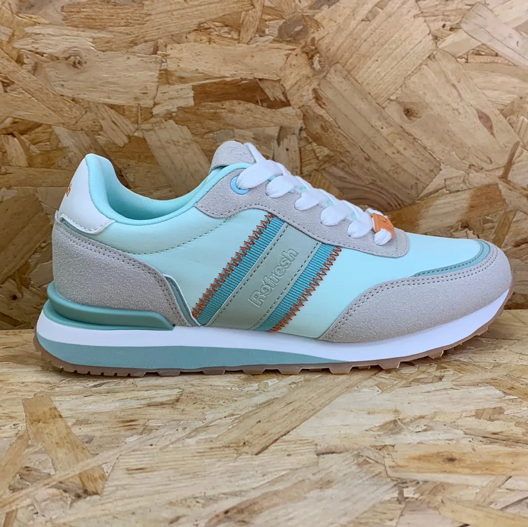 Refresh Womens Fashion Trainers - Aqua sold by The Foot Factory