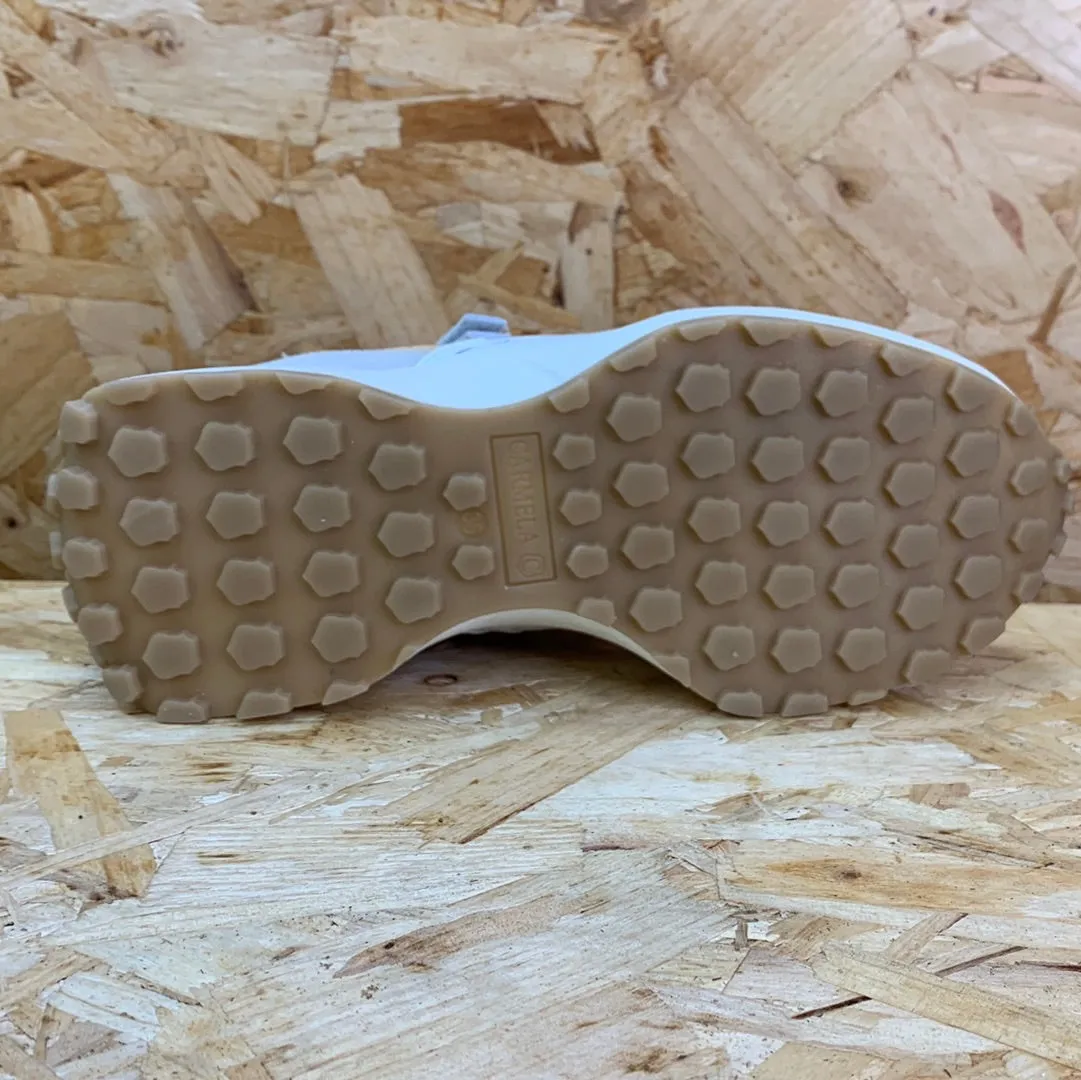 Carmela Womens Leather Fashion Trainers - White sold by The Foot Factory product image thumbnail 5