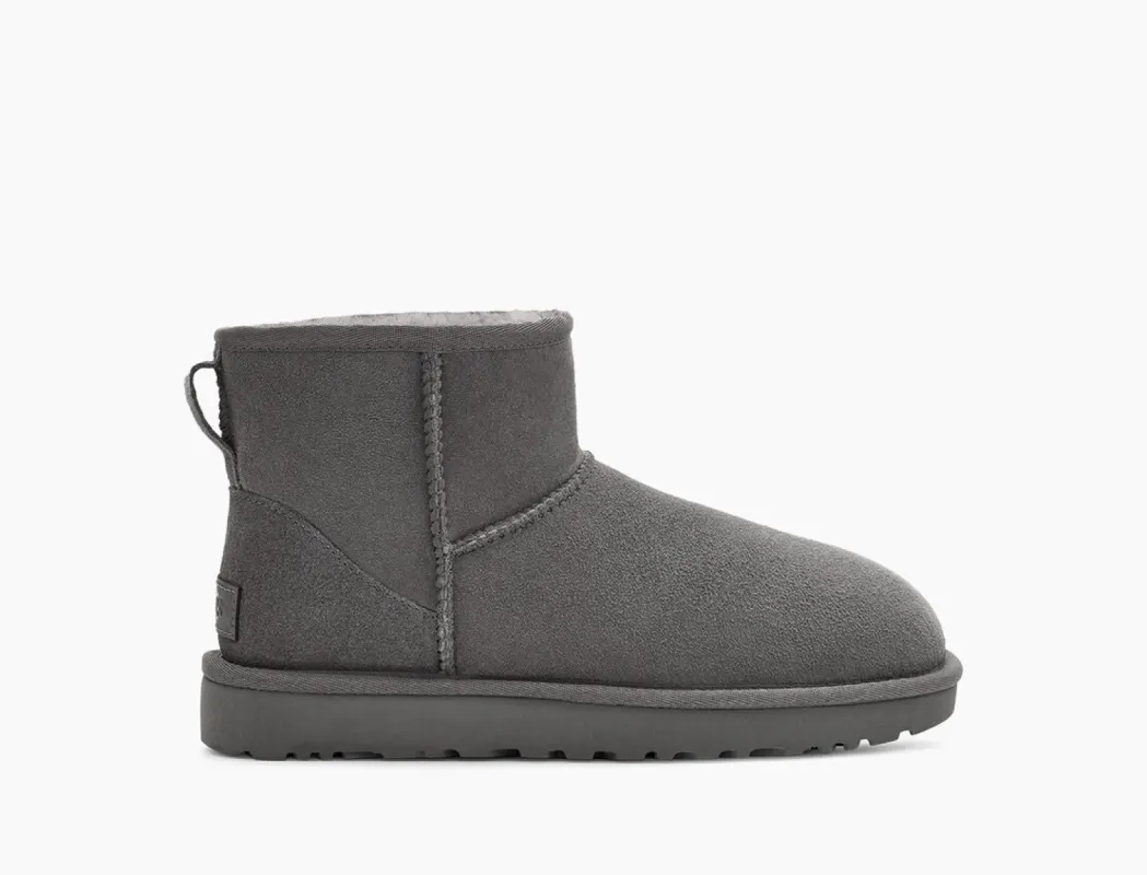 UGG Womens Classic Mini II Boot - Grey sold by The Foot Factory