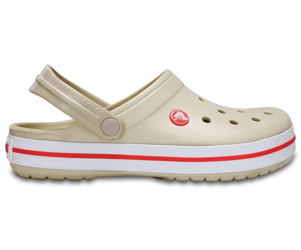 Crocs Unisex Crocband Clog - Stucco / Melon sold by The Foot Factory