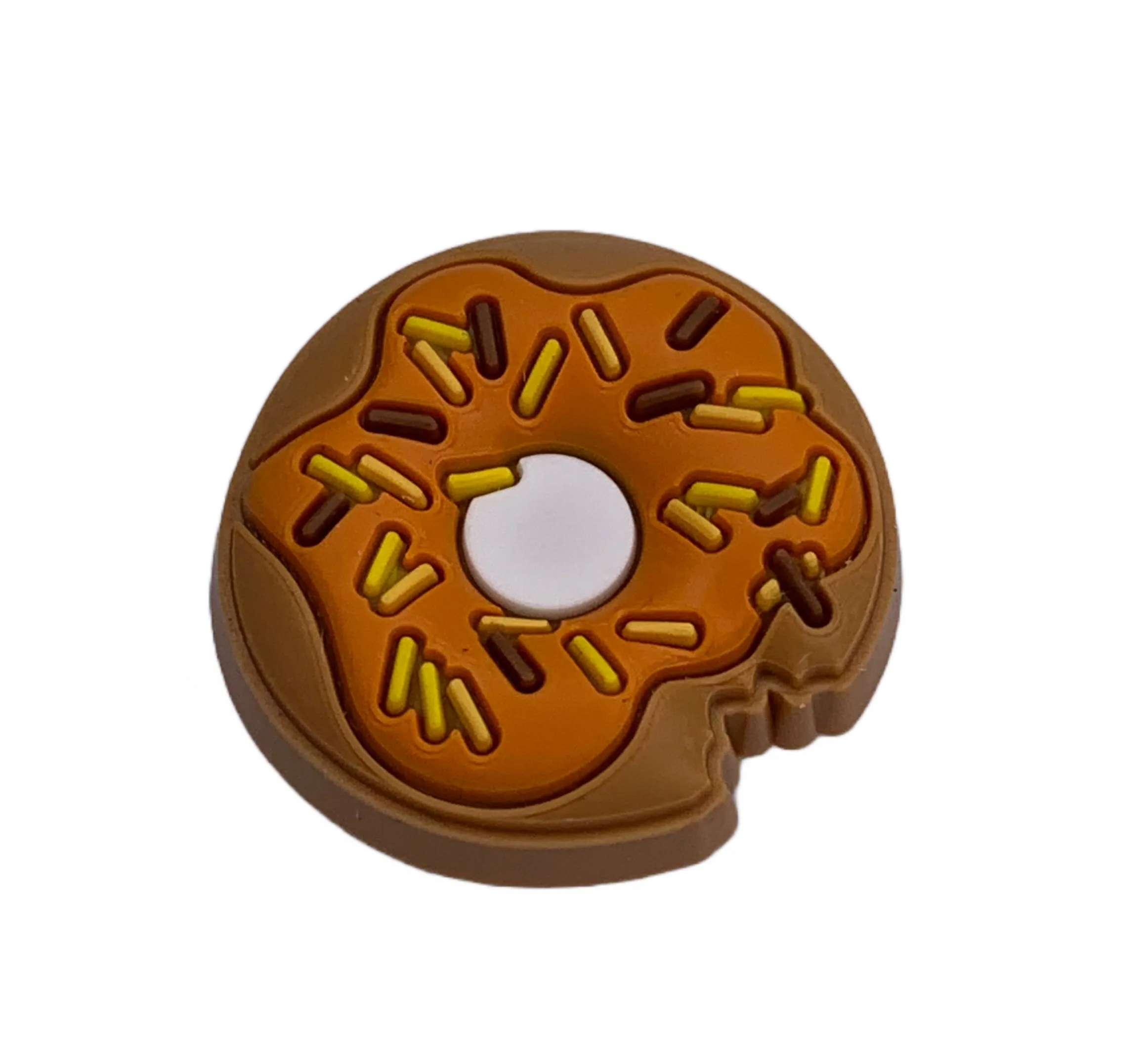 Crocs Jibbitz Spooky Halloween Orange Doughnut Charm sold by The Foot Factory