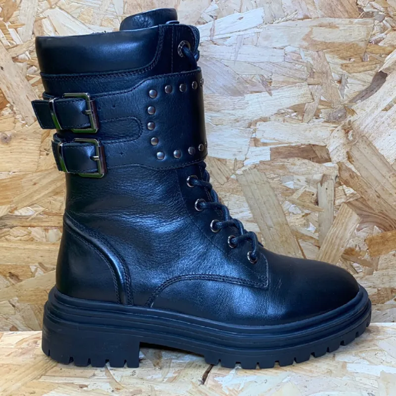 Carmela Womens Leather Fashion Boot - Black sold by The Foot Factory