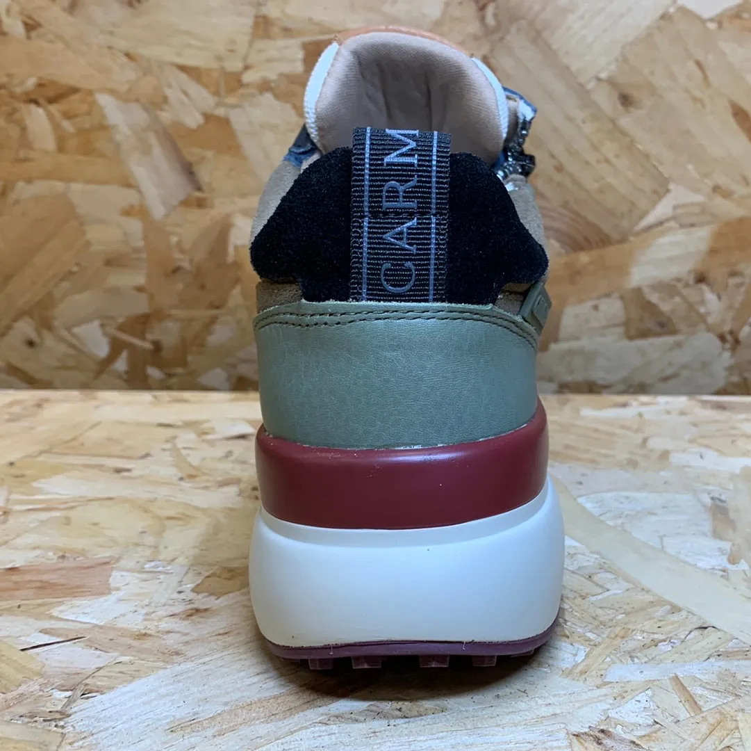 Carmela Womens Leather Fashion Trainers - Jeans Blue sold by The Foot Factory product image thumbnail 5