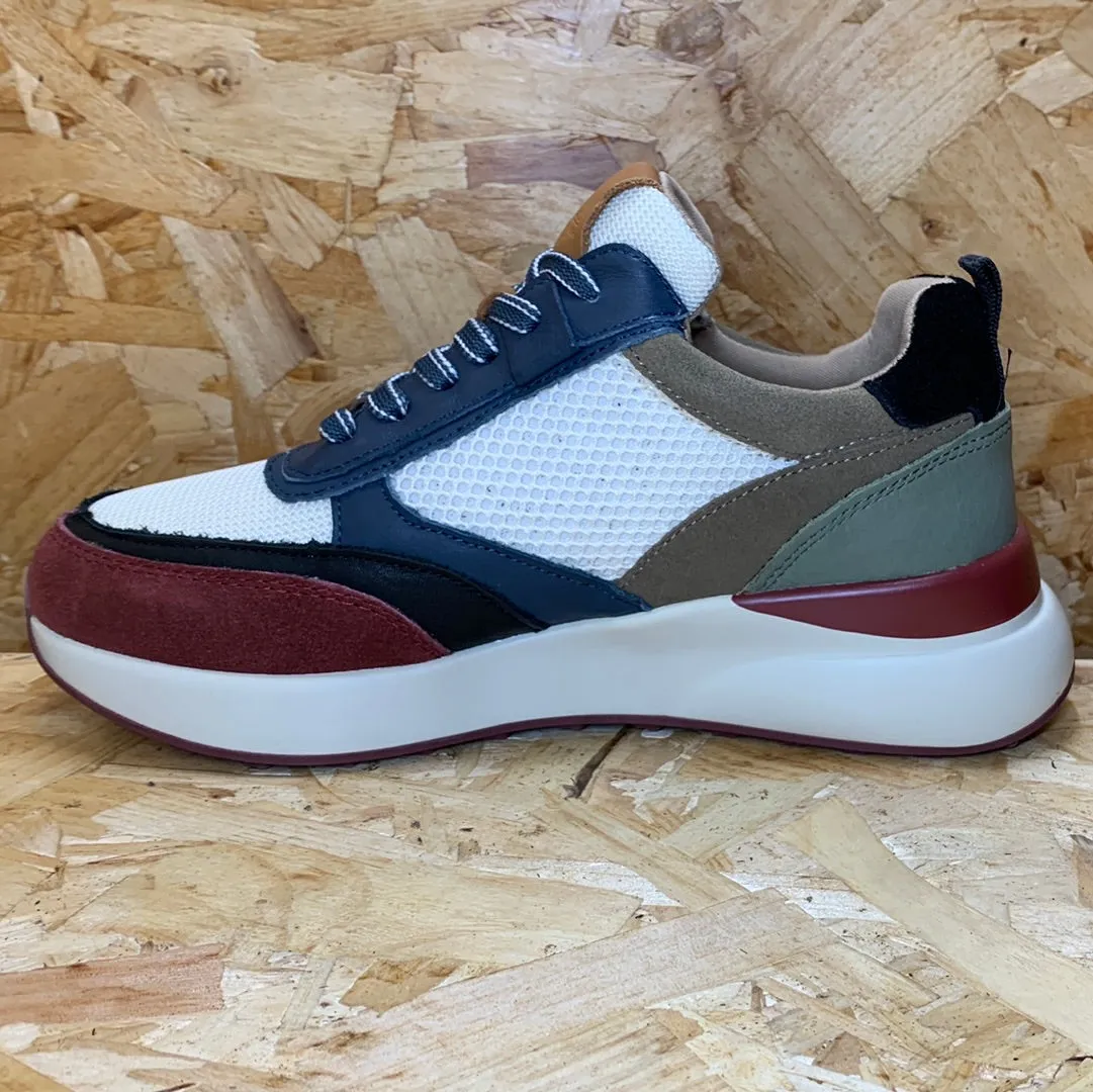 Carmela Womens Leather Fashion Trainers - Jeans Blue sold by The Foot Factory product image thumbnail 3