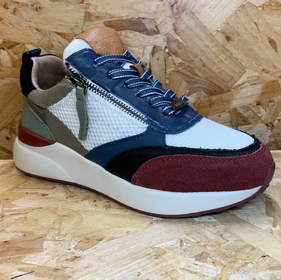 Carmela Womens Leather Fashion Trainers - Jeans Blue sold by The Foot Factory product image thumbnail 2