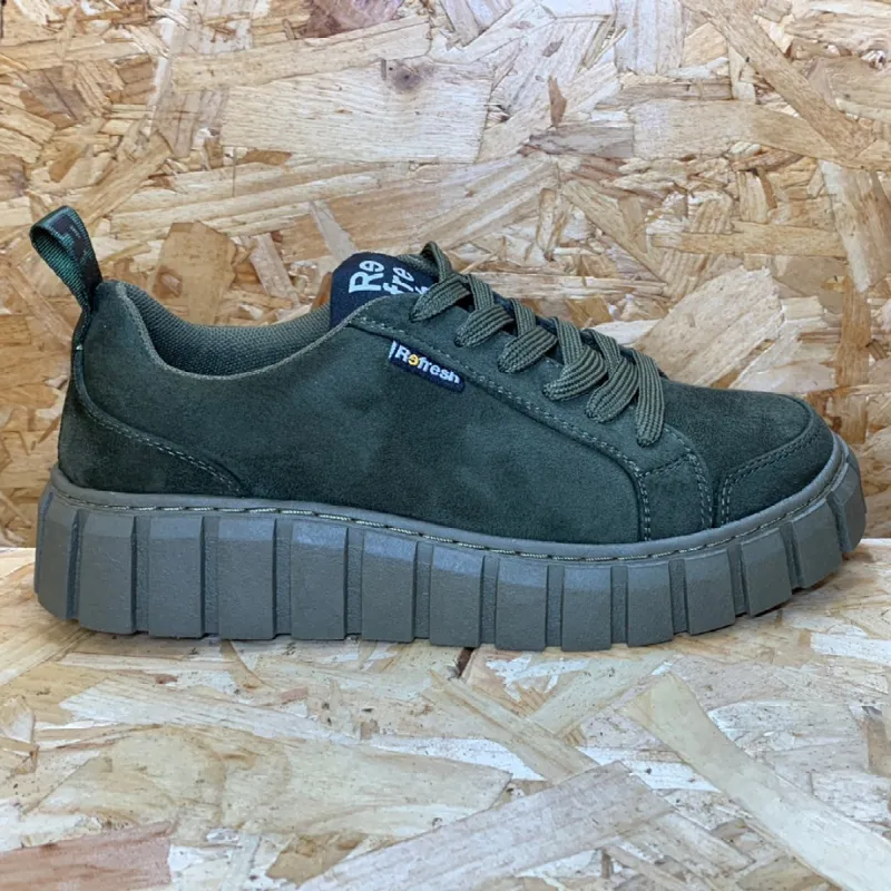 Refresh Womens Fashion Trainers - Khaki sold by The Foot Factory