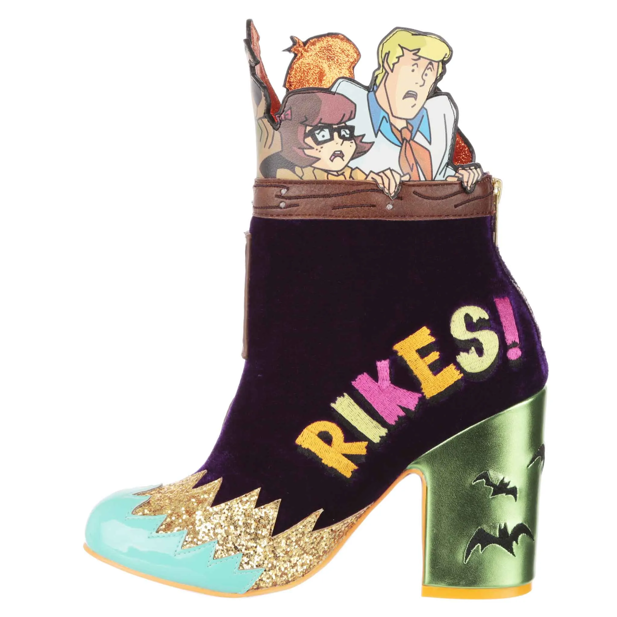 Irregular Choice Womens Scooby Doo Creepy Corridor Heeled Ankle Boot - Green / Brown sold by The Foot Factory product image thumbnail 5