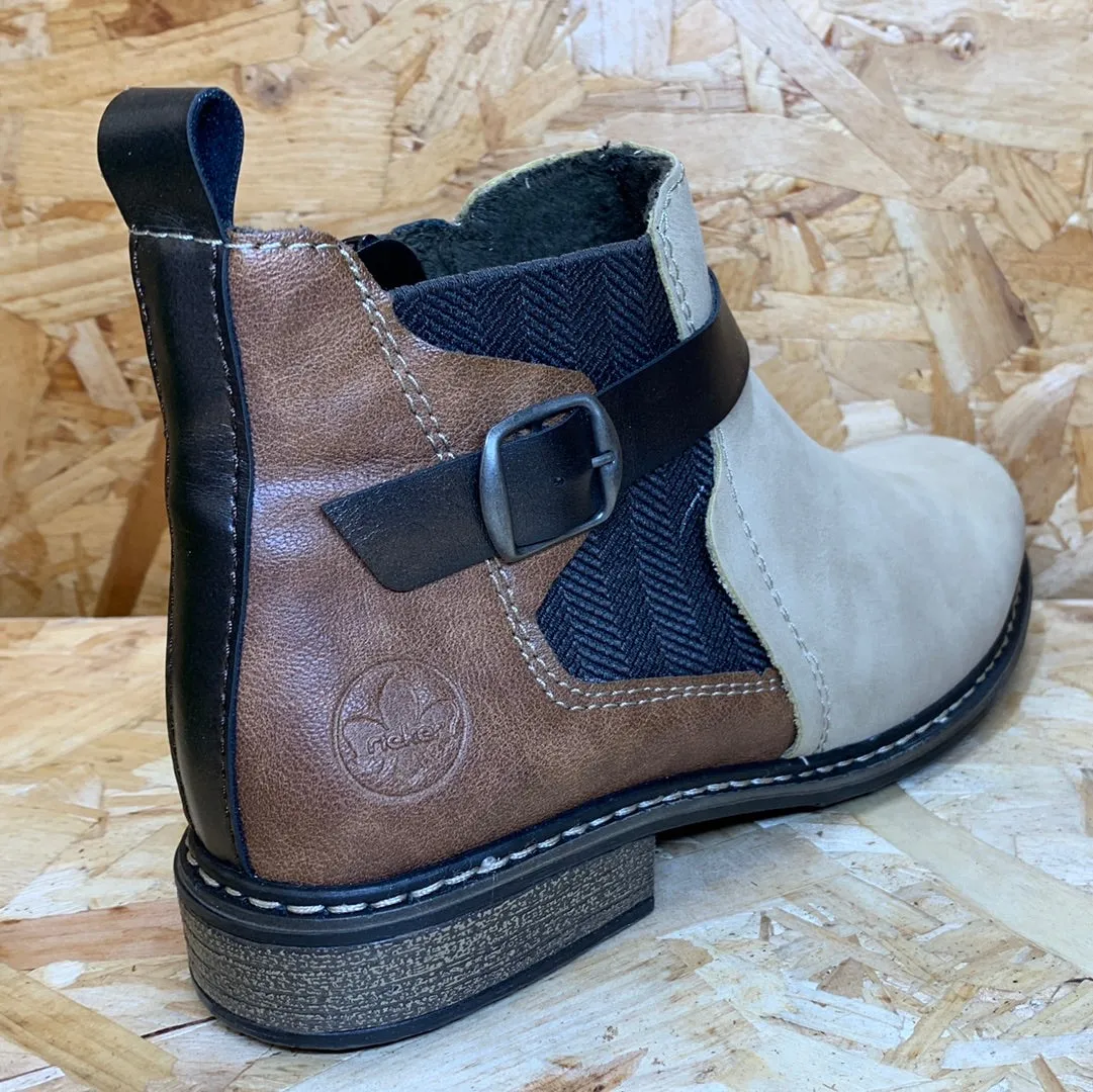 Rieker Womens Fashion Ankle Boot - Beige sold by The Foot Factory product image thumbnail 4