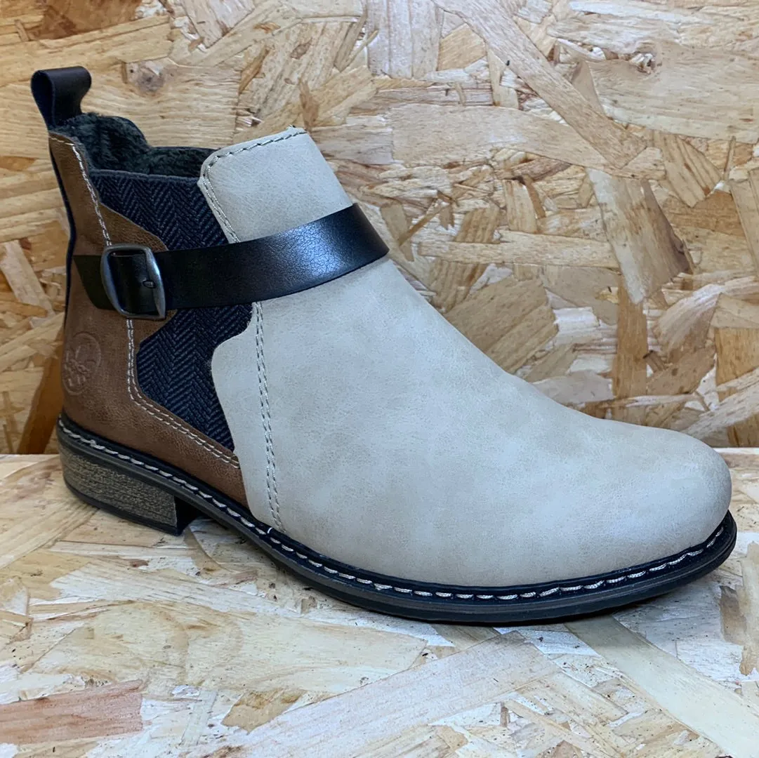 Rieker Womens Fashion Ankle Boot - Beige sold by The Foot Factory product image thumbnail 2