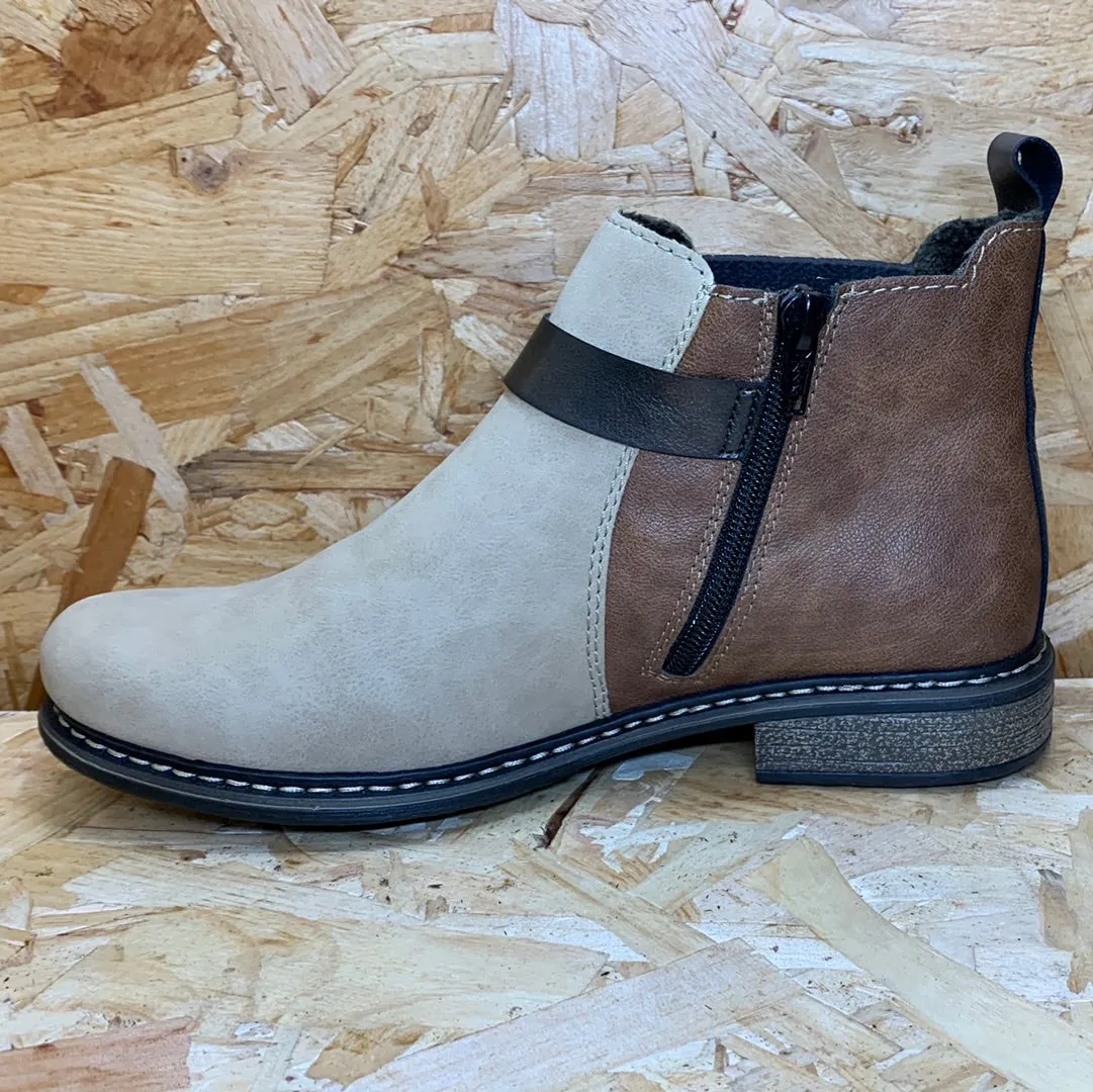 Rieker Womens Fashion Ankle Boot - Beige sold by The Foot Factory product image thumbnail 3