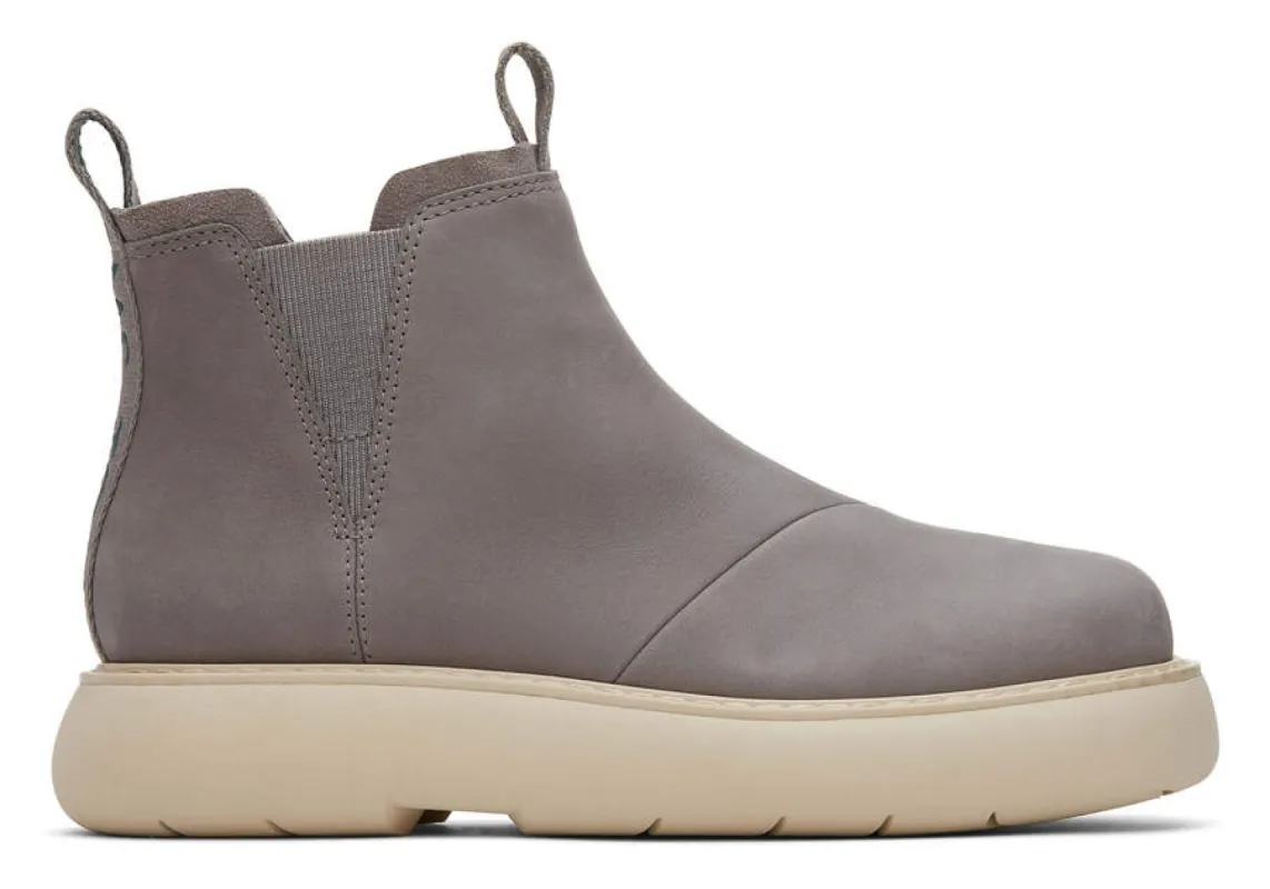 TOMS Womens Mallow Chelsea Ankle Boot - Grey sold by The Foot Factory