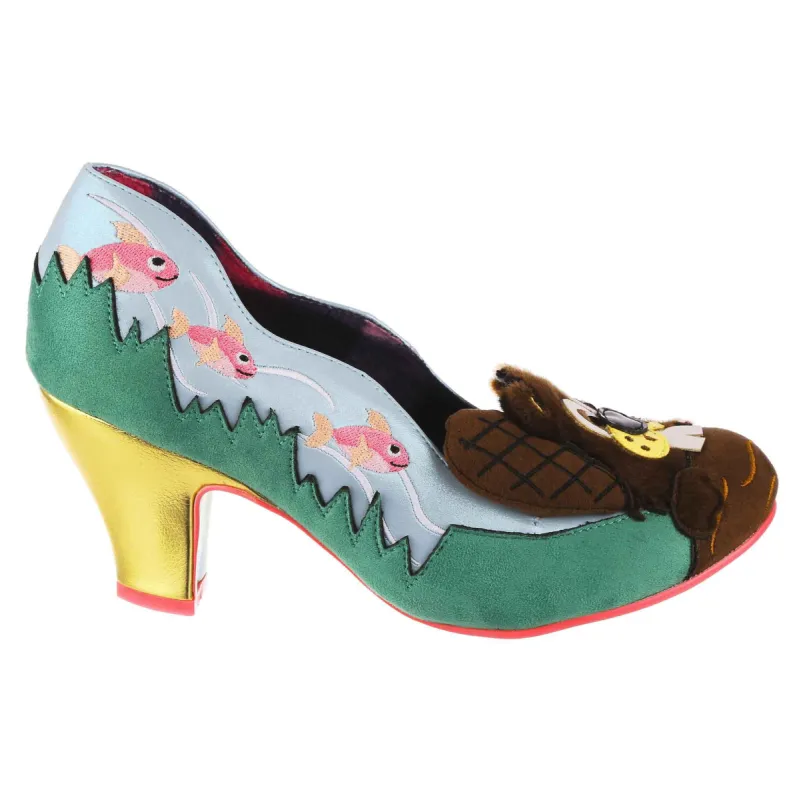 Irregular Choice Womens Eager Beaver High Heel - Blue sold by The Foot Factory
