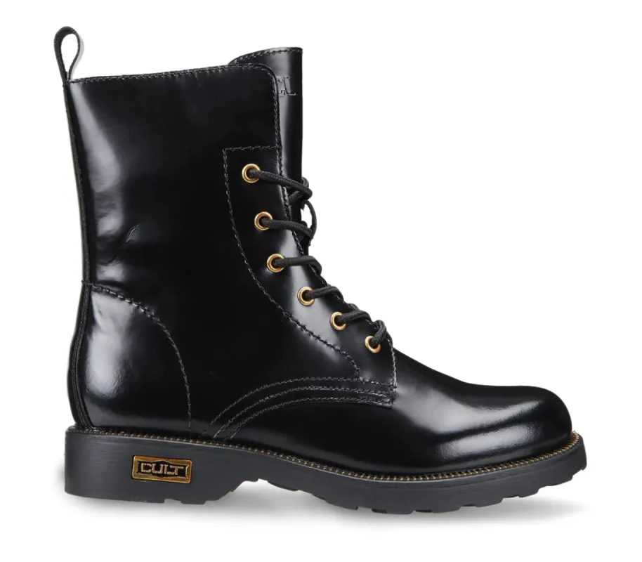 Cult Womens Zeppelin 472 Leather Boot - Black sold by The Foot Factory