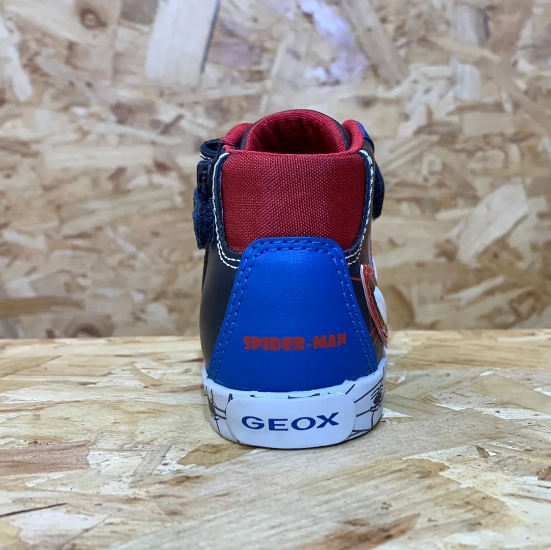 Geox Infant Kilwi Marvel Spiderman High Top Trainer - Navy / Royal sold by The Foot Factory product image thumbnail 5