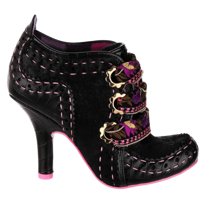 Irregular Choice Womens Abigails Flower Party High Heel - Black sold by The Foot Factory