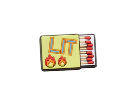 Crocs Jibbitz Lit Matchbox Charm sold by The Foot Factory