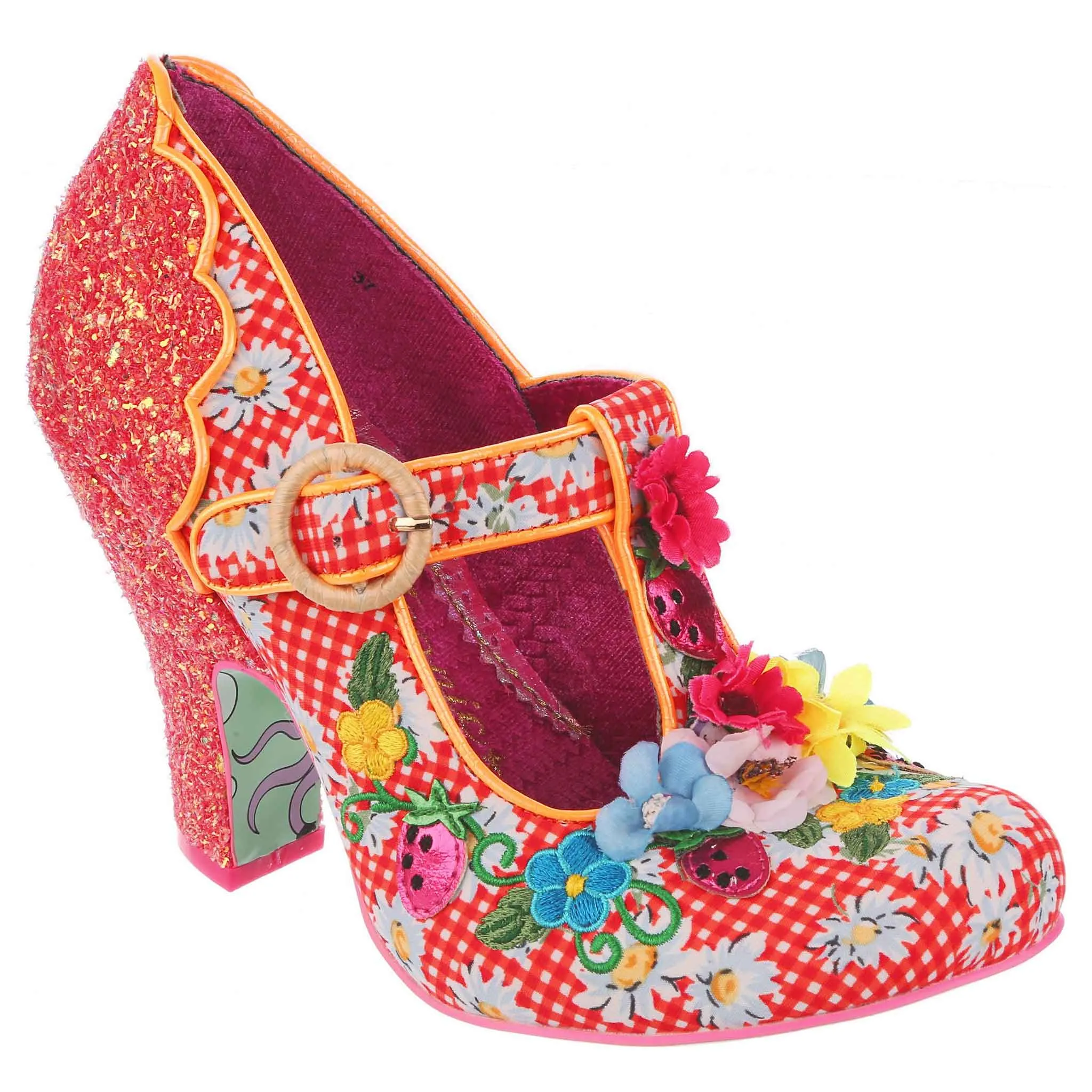 Irregular Choice Womens Perfect Poise High Heel - Orange sold by The Foot Factory