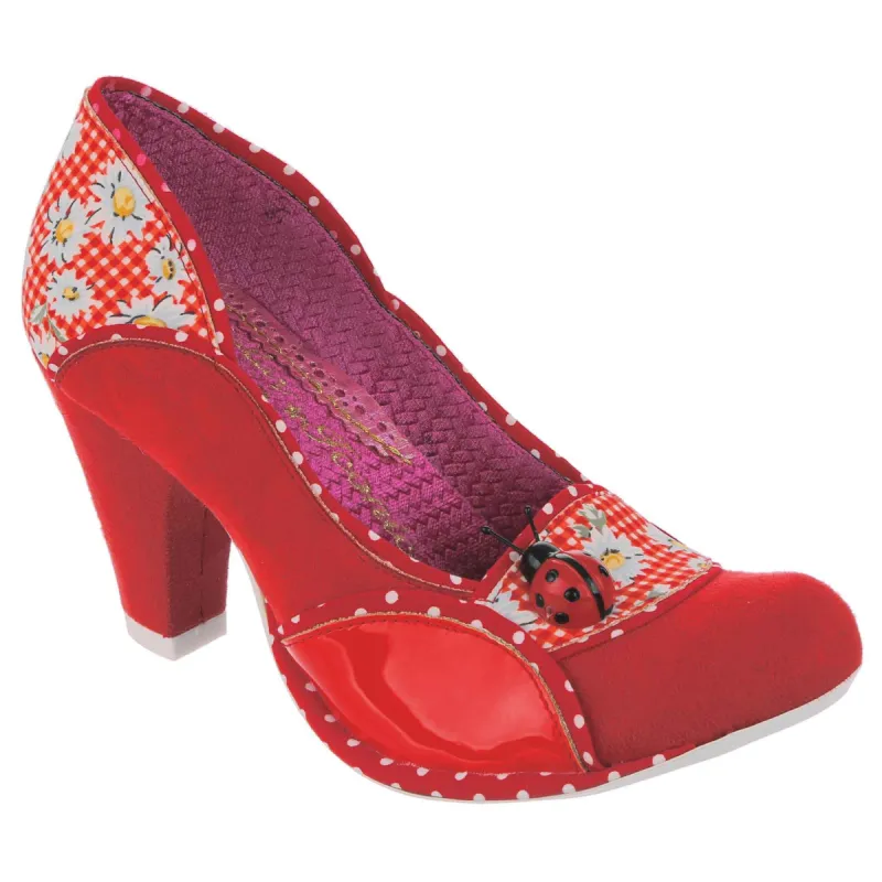 Irregular Choice Womens Future Ladybug High Heel - Red sold by The Foot Factory