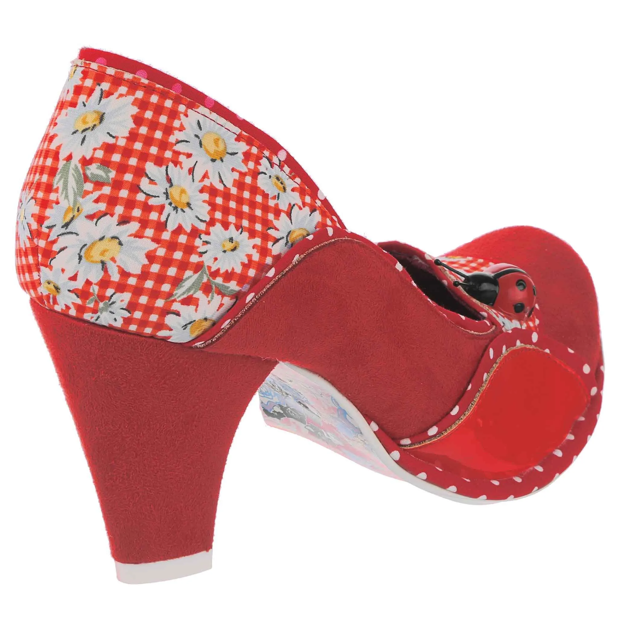 Irregular Choice Womens Future Ladybug High Heel - Red sold by The Foot Factory product image thumbnail 3